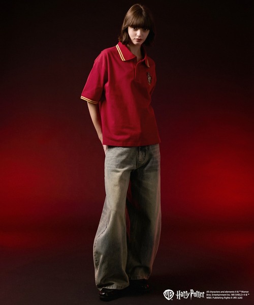 VELNUS(ベルナス)の「【VELNUS】Harry Potter Embroidered Emblem Color-Block Short-Sleeve Polo Shirt/ハリー・ポッター 刺繍エンブレム 配色半袖ポロシャツ(ポロシャツ・メンズ・グリーン/ベージュ/ネイビー/レッド・S/L/M)」の22枚目の写真