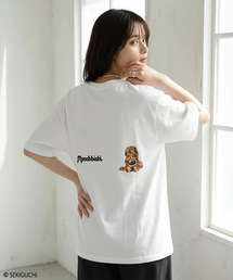 Monchhichi モンチッチ プリントTシャツ レディース