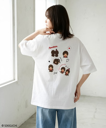 Monchhichi モンチッチ プリントTシャツ レディース