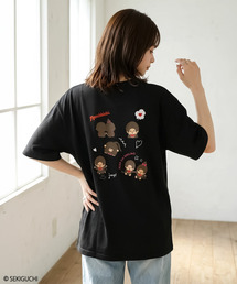 Monchhichi モンチッチ プリントTシャツ レディース