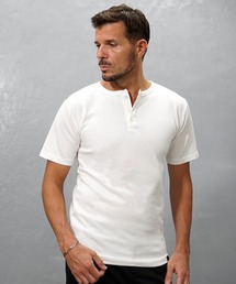 JOKER | 【極】プレミアムヘンリーネックTシャツ メンズ 半袖 7分袖 カットソー 夏服(Tシャツ/カットソー)