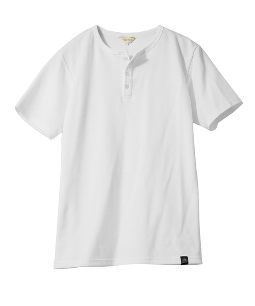 JOKER(ジョーカー)の「【極】プレミアムヘンリーネックTシャツ メンズ 半袖 7分袖 カットソー 夏服(Tシャツ/カットソー・メンズ・ブラック/ホワイト/ネイビー/オリーブ/オリーブ系1/ホワイト系1/ネイビー系1/ブラック系1・S/XL/L/M/XXL)」の9枚目の写真