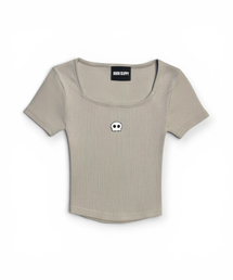 Bully Square Neck T-shirt (Beige)