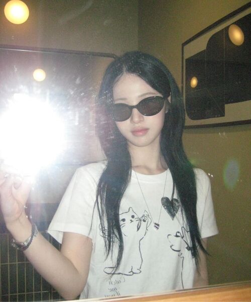 ROGIN N ROSIE（ロギンエンロージー）の「Love Cat Printed T-shirt White（Tシャツ/カットソー・レディース・その他・MEDIUM/SMALL）」の6枚目の写真