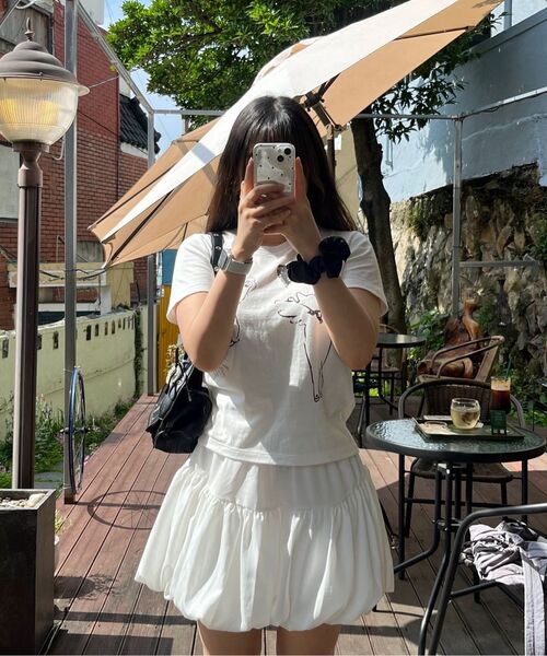 ROGIN N ROSIE（ロギンエンロージー）の「Love Cat Printed T-shirt White（Tシャツ/カットソー・レディース・その他・MEDIUM/SMALL）」の10枚目の写真