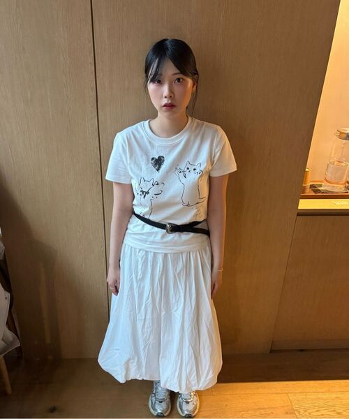 ROGIN N ROSIE（ロギンエンロージー）の「Love Cat Printed T-shirt White（Tシャツ/カットソー・レディース・その他・MEDIUM/SMALL）」の17枚目の写真