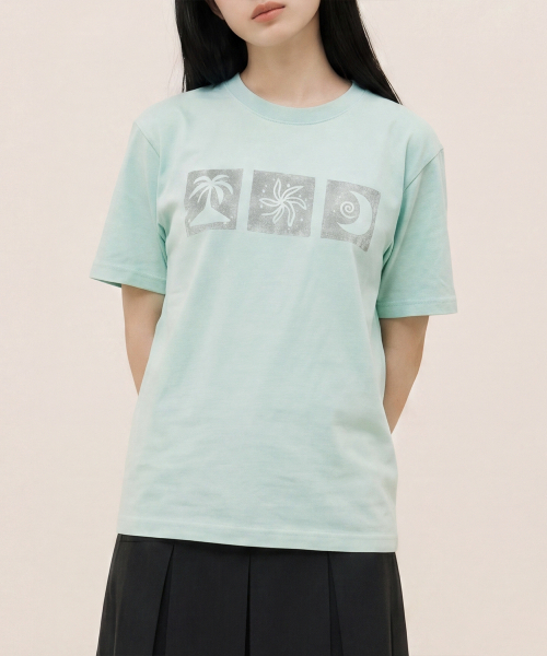 kaifai(カイファイ)の「サマーリズム 半袖Tシャツ (ミント) K26QB239(Tシャツ/カットソー・レディース・その他・SMALL/MEDIUM)」の6枚目の写真