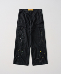 GARMENTS FAB（ガーメンツファブ）の「Washed Cargo Painted Pants (BLACK)（その他パンツ）」