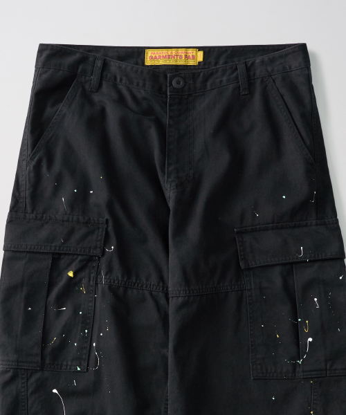 GARMENTS FAB（ガーメンツファブ）の「Washed Cargo Painted Pants (BLACK)（その他パンツ・レディース・その他・MEDIUM/LARGE）」の3枚目の写真