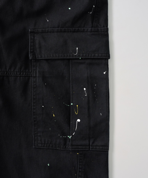 GARMENTS FAB（ガーメンツファブ）の「Washed Cargo Painted Pants (BLACK)（その他パンツ・レディース・その他・MEDIUM/LARGE）」の4枚目の写真
