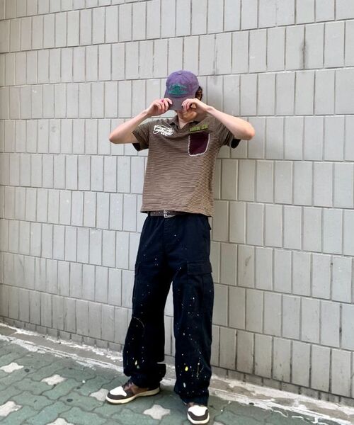 GARMENTS FAB（ガーメンツファブ）の「Washed Cargo Painted Pants (BLACK)（その他パンツ・レディース・その他・MEDIUM/LARGE）」の7枚目の写真