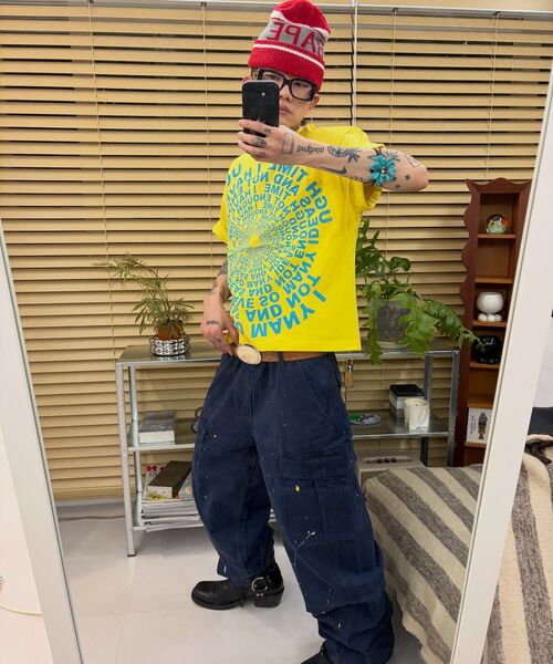 GARMENTS FAB（ガーメンツファブ）の「Washed Cargo Painted Pants (BLACK)（その他パンツ・レディース・その他・MEDIUM/LARGE）」の9枚目の写真