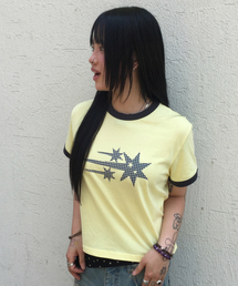 CHECK 3STAR BASIC RINGER TEE_YELLOW(NG2GMUT537A)