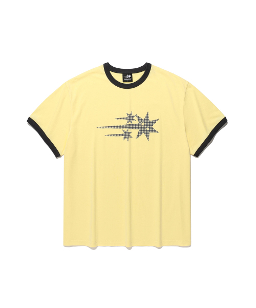 NICE GHOST CLUB(ナイスゴーストクラブ)の「CHECK 3STAR BASIC RINGER TEE_YELLOW(NG2GMUT537A)(Tシャツ/カットソー・レディース・イエロー・SMALL/MEDIUM/LARGE)」の5枚目の写真