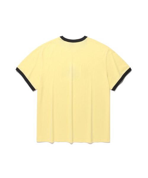 NICE GHOST CLUB(ナイスゴーストクラブ)の「CHECK 3STAR BASIC RINGER TEE_YELLOW(NG2GMUT537A)(Tシャツ/カットソー・レディース・イエロー・SMALL/MEDIUM/LARGE)」の4枚目の写真
