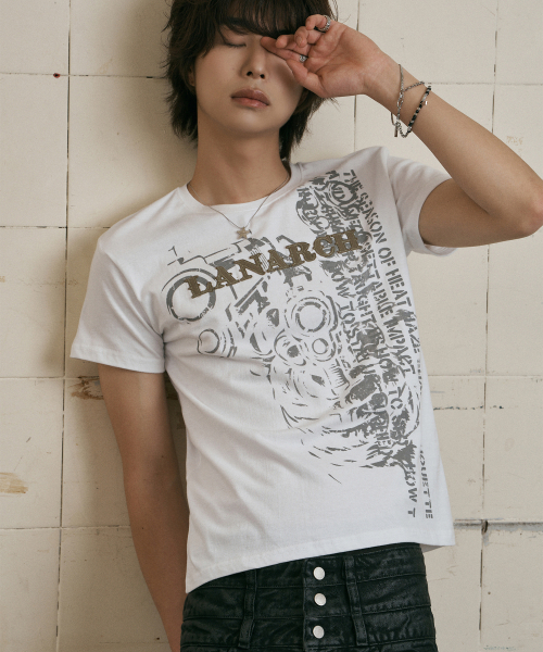 LANARCHIVE（ランアーカイブ）の「[0134] ピストルアップリケ半袖Tシャツ - アイボリー（Tシャツ/カットソー・レディース・アイボリー・FREE）」の3枚目の写真
