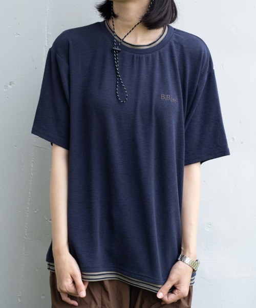 BROKEN BASE（ブロークンベース）の「assorted layered Tee / アソートレイヤードTee（Tシャツ/カットソー・メンズ・ブラウン/ネイビー/チャコール・LARGE/MEDIUM）」の22枚目の写真