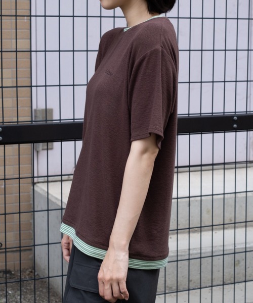 BROKEN BASE（ブロークンベース）の「assorted layered Tee / アソートレイヤードTee（Tシャツ/カットソー・メンズ・ブラウン/ネイビー/チャコール・LARGE/MEDIUM）」の7枚目の写真