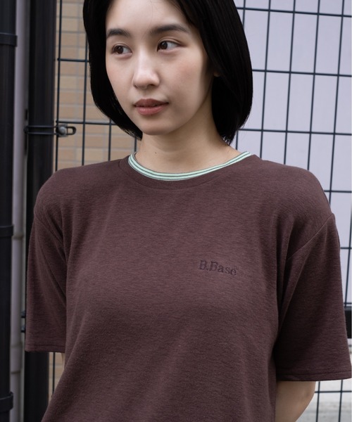 BROKEN BASE（ブロークンベース）の「assorted layered Tee / アソートレイヤードTee（Tシャツ/カットソー・メンズ・ブラウン/ネイビー/チャコール・LARGE/MEDIUM）」の12枚目の写真