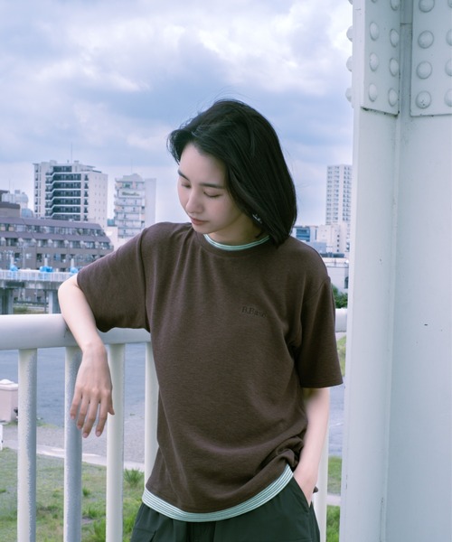 BROKEN BASE（ブロークンベース）の「assorted layered Tee / アソートレイヤードTee（Tシャツ/カットソー・メンズ・ブラウン/ネイビー/チャコール・LARGE/MEDIUM）」の11枚目の写真