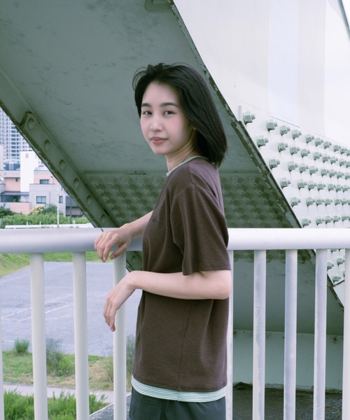 BROKEN BASE（ブロークンベース）の「assorted layered Tee / アソートレイヤードTee（Tシャツ/カットソー・メンズ・ブラウン/ネイビー/チャコール・LARGE/MEDIUM）」の21枚目の写真
