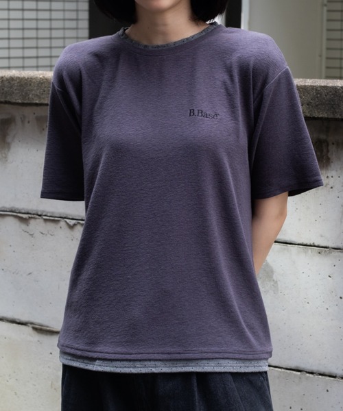 BROKEN BASE（ブロークンベース）の「assorted layered Tee / アソートレイヤードTee（Tシャツ/カットソー・メンズ・ブラウン/ネイビー/チャコール・LARGE/MEDIUM）」の19枚目の写真