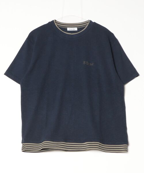 BROKEN BASE（ブロークンベース）の「assorted layered Tee / アソートレイヤードTee（Tシャツ/カットソー・メンズ・ブラウン/ネイビー/チャコール・LARGE/MEDIUM）」の9枚目の写真
