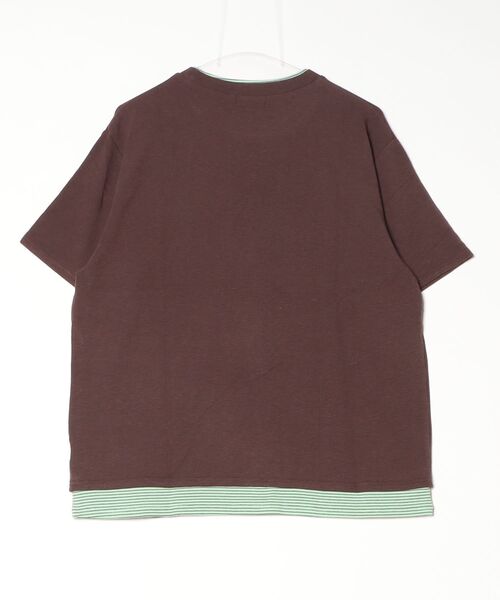 BROKEN BASE（ブロークンベース）の「assorted layered Tee / アソートレイヤードTee（Tシャツ/カットソー・メンズ・ブラウン/ネイビー/チャコール・LARGE/MEDIUM）」の6枚目の写真
