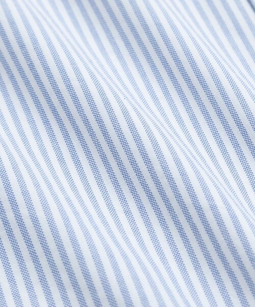 BROOKS BROTHERS(ブルックスブラザーズ)の「【アメリカ建国250th記念】オックスフォード 星条旗GFロゴ キャンディストライプ ポロカラーシャツ Regular Fit(シャツ/ブラウス・メンズ・ホワイト×ブルー・SMALL/MEDIUM/LARGE)」の5枚目の写真