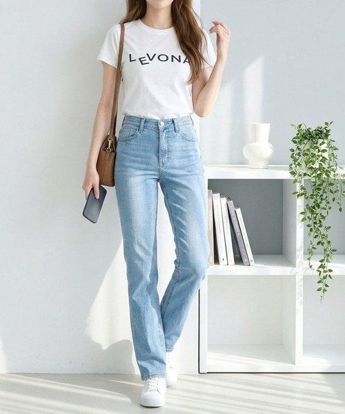 Futier land（フューティアランド）の「【UVカット】【接触冷感】【吸湿速乾】【抗菌】コンパクトブリントロゴTシャツ（Tシャツ/カットソー・レディース・ホワイト/ブラック・MEDIUM/LARGE）」の8枚目の写真