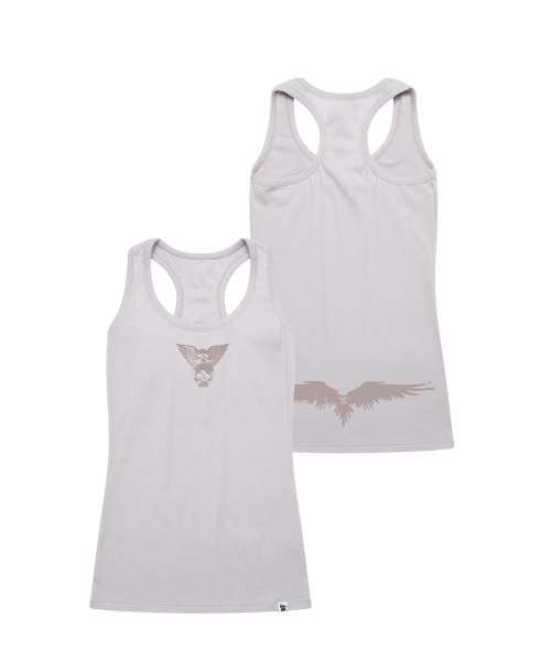 GRAVER（グレーバー）の「[WOMAN]VENOM ソリッドマンゴーノースリーブ_2カラー（Tシャツ/カットソー・レディース・ライトグレー/ブラック・ONE SIZE）」の8枚目の写真
