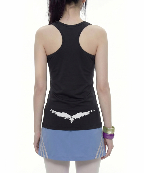 GRAVER（グレーバー）の「[WOMAN]VENOM ソリッドマンゴーノースリーブ_2カラー（Tシャツ/カットソー・レディース・ライトグレー/ブラック・ONE SIZE）」の4枚目の写真