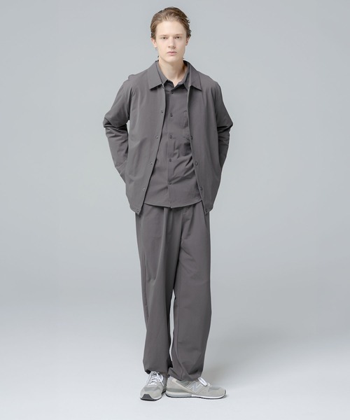 SPU(スプ)の「【セットアップ対応】 多機能素材ナイロン【URBAN FLEXOR】【防しわ、ストレッチ、ウォッシャブル、抗ピリング】 Essential Basic Regular Shirt(シャツ/ブラウス・メンズ・チャコール/グレイッシュベージュ/ネイビー/ブラック・S/M/L/XL)」の18枚目の写真