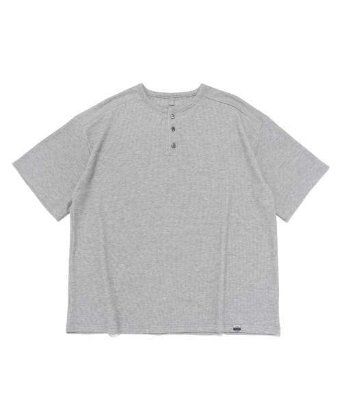CARGOBROS(カーゴブロス)の「ACS ヘンリーネック 半袖Tシャツ (グレー)(Tシャツ/カットソー・メンズ・その他・FREE)」の1枚目の写真