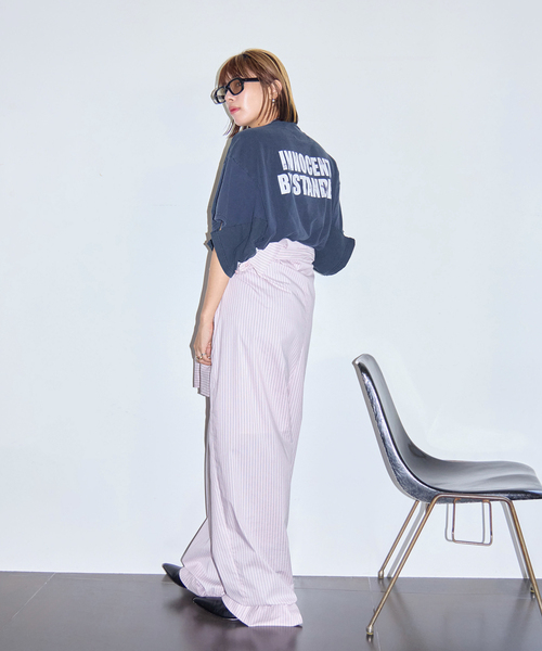 CITYSHOP(シティーショップ)の「《追加2》SHIRT ジャンプスーツ(つなぎ/オールインワン・レディース・ピンク/ブラック・36/38)」の6枚目の写真