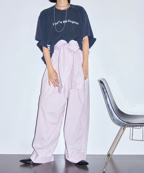 CITYSHOP(シティーショップ)の「《追加2》SHIRT ジャンプスーツ(つなぎ/オールインワン・レディース・ピンク/ブラック・36/38)」の7枚目の写真