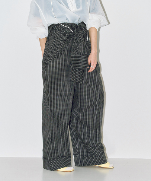 CITYSHOP(シティーショップ)の「《追加2》SHIRT ジャンプスーツ(つなぎ/オールインワン・レディース・ピンク/ブラック・36/38)」の9枚目の写真