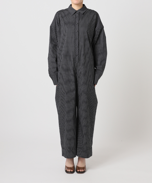 CITYSHOP(シティーショップ)の「《追加2》SHIRT ジャンプスーツ(つなぎ/オールインワン・レディース・ピンク/ブラック・36/38)」の11枚目の写真