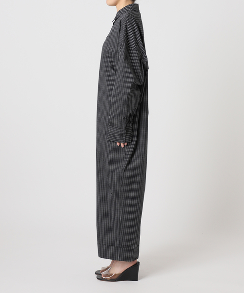 CITYSHOP(シティーショップ)の「《追加2》SHIRT ジャンプスーツ(つなぎ/オールインワン・レディース・ピンク/ブラック・36/38)」の12枚目の写真