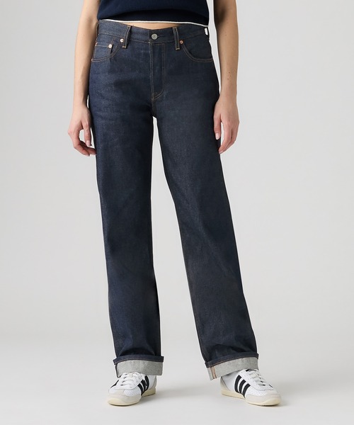 Levi's(リーバイス)の「Levi's/リーバイス 501(R)'90S ジーンズ セルビッジ リジッド(デニムパンツ・レディース・ダークインディゴブルー・27inch/26inch/25inch/24inch/23inch/W28 L32)」の1枚目の写真