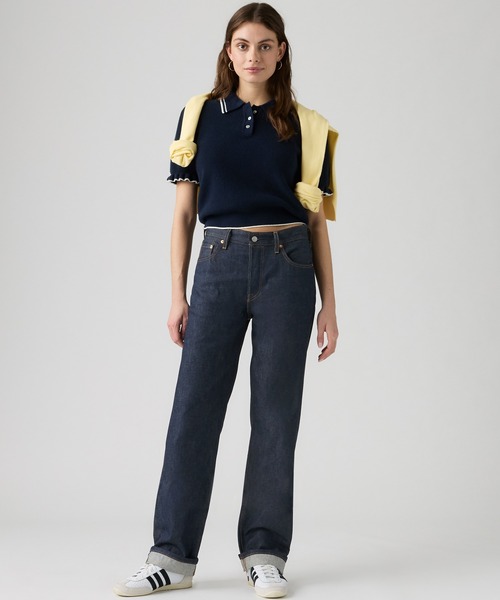 Levi's(リーバイス)の「Levi's/リーバイス 501(R)'90S ジーンズ セルビッジ リジッド(デニムパンツ・レディース・ダークインディゴブルー・27inch/26inch/25inch/24inch/23inch/W28 L32)」の2枚目の写真