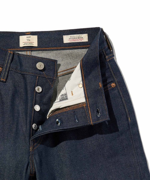 Levi's(リーバイス)の「Levi's/リーバイス 501(R)'90S ジーンズ セルビッジ リジッド(デニムパンツ・レディース・ダークインディゴブルー・27inch/26inch/25inch/24inch/23inch/W28 L32)」の9枚目の写真