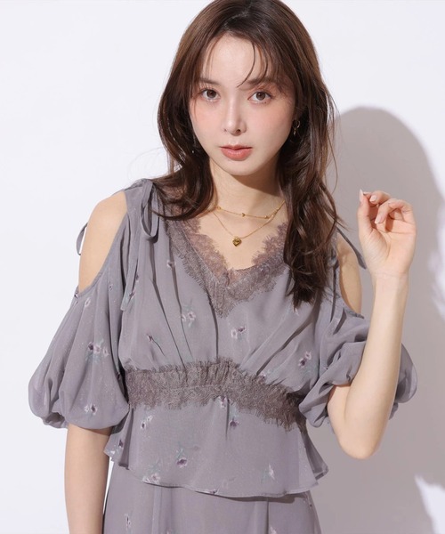 Mystrada(マイストラーダ)の「フラワーレースワンピース(ワンピース・レディース・モカ/ブラック・38/36)」の18枚目の写真