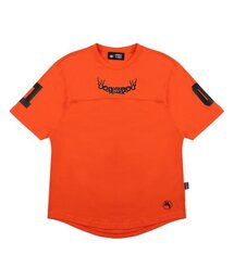 Monkey Flower（モンキーフラワー）の「共用 クラウド刺繍半袖Tシャツ/MM1WTS16U ORANGE（Tシャツ/カットソー）」