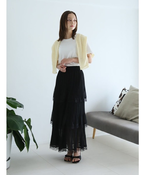 fifth(フィフス)の「にこちゃん刺しゅうベーシックTシャツ(Tシャツ/カットソー・レディース・ホワイト/ブラック・M)」の7枚目の写真