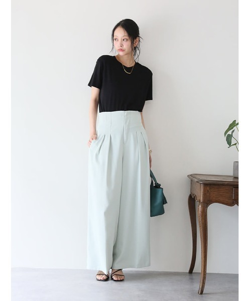 fifth(フィフス)の「にこちゃん刺しゅうベーシックTシャツ(Tシャツ/カットソー・レディース・ホワイト/ブラック・M)」の17枚目の写真