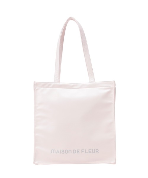 Maison de FLEUR(メゾンドフルール)の「ファスナー付きキャリーオンスクエアトート(トートバッグ・レディース・ブラック/ライトピンク/ラベンダー/ボルドー/ライトブルー・FREE)」の19枚目の写真