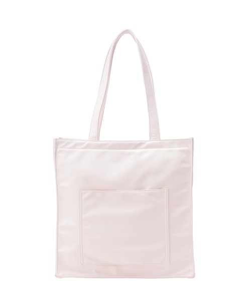 Maison de FLEUR(メゾンドフルール)の「ファスナー付きキャリーオンスクエアトート(トートバッグ・レディース・ブラック/ライトピンク/ラベンダー/ボルドー/ライトブルー・FREE)」の11枚目の写真