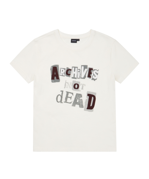 AAKAM(アーカム)の「Archives Not Dead Half Top (White)(Tシャツ/カットソー・レディース・その他・1/2/3)」の1枚目の写真