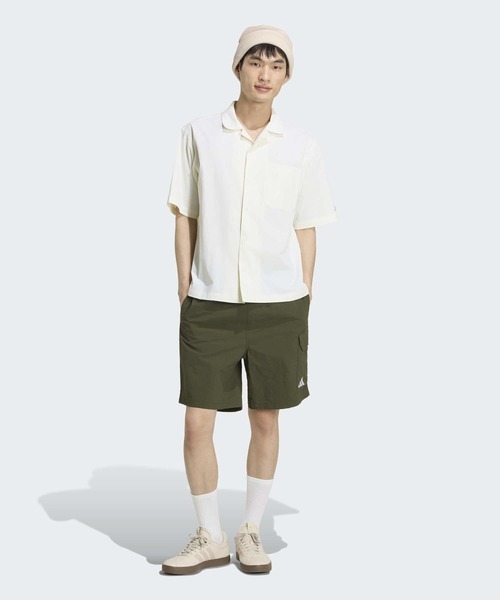 adidas(アディダス)の「クールフィーリング ルーズフィット オープンカラー 半袖Tシャツ / アディダス adidas(Tシャツ/カットソー・メンズ・ホワイト・XX-LARGE/3XL/LARGE/MEDIUM/SMALL/X-LARGE/X-SMALL)」の5枚目の写真
